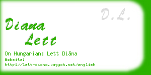 diana lett business card